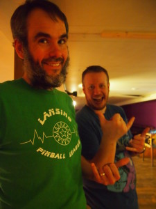 Mike tries to teach Joseph how to be cool in photographs.