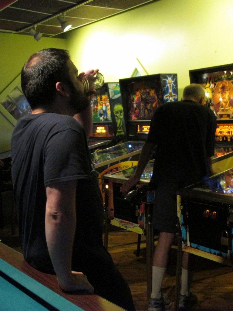 Greg plays the "Indiana Jones malfunction" drinking game.