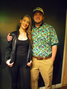 League NighSarah and Alex as Sandy (from Grease) and a golfer.