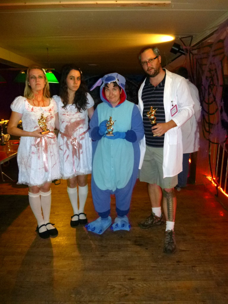 The winners: 2nd place Summer and Allyson, 3rd place Heather, and 1st place Matt.