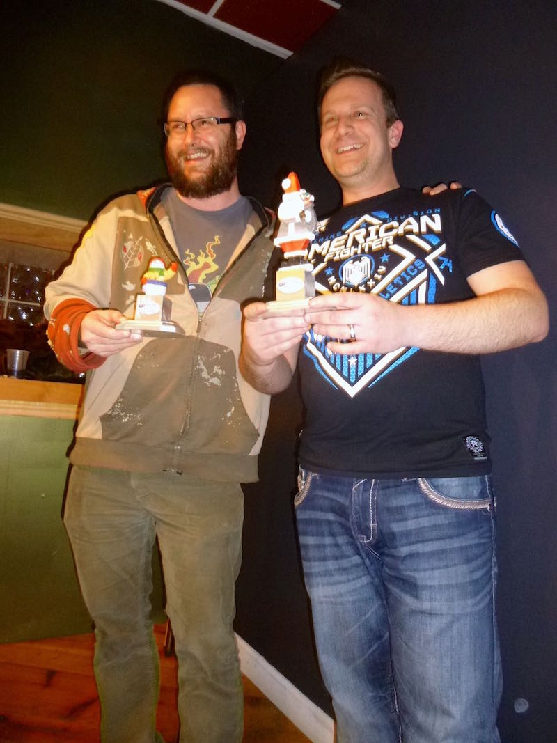 The second and first place main tournament winners, Matt and Aaron.