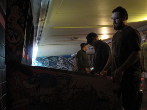 League Night 2/9/16. As you can see, all our games are played in the dark at the Lansing Pinball League. It helps us feel more like Tommy.