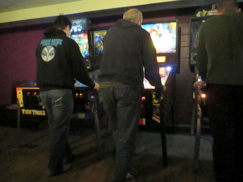 League players playing.