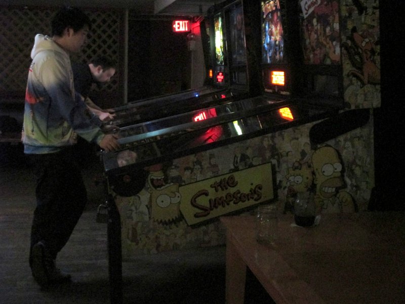 Adam and Greg, working hard down in the points mine.