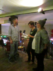 The State News photographer talks to Aaron and Derienne.