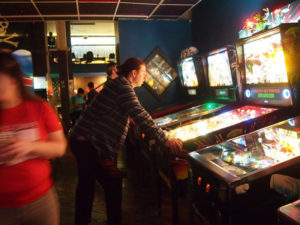 Caleb playing a game.