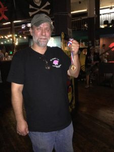 Pat with his Smackdown Champion medal.